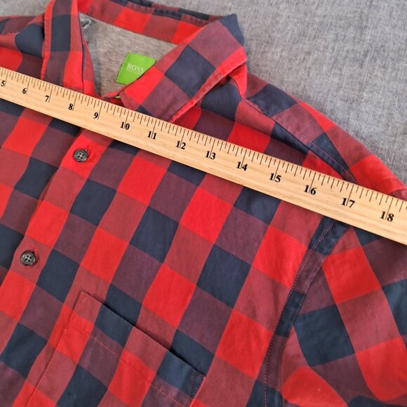 Boss Hugo Boss plaid button up long sleeves shirt - Picture 7 of 11